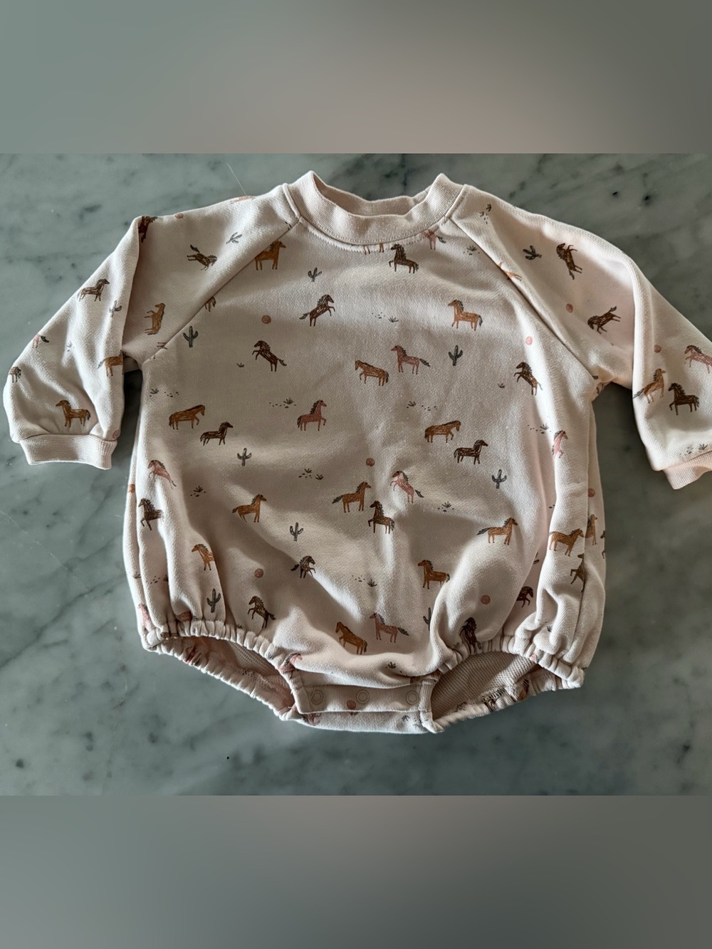 Rylee + Cru Light Pink Animal Print One-Piece Bodysuit